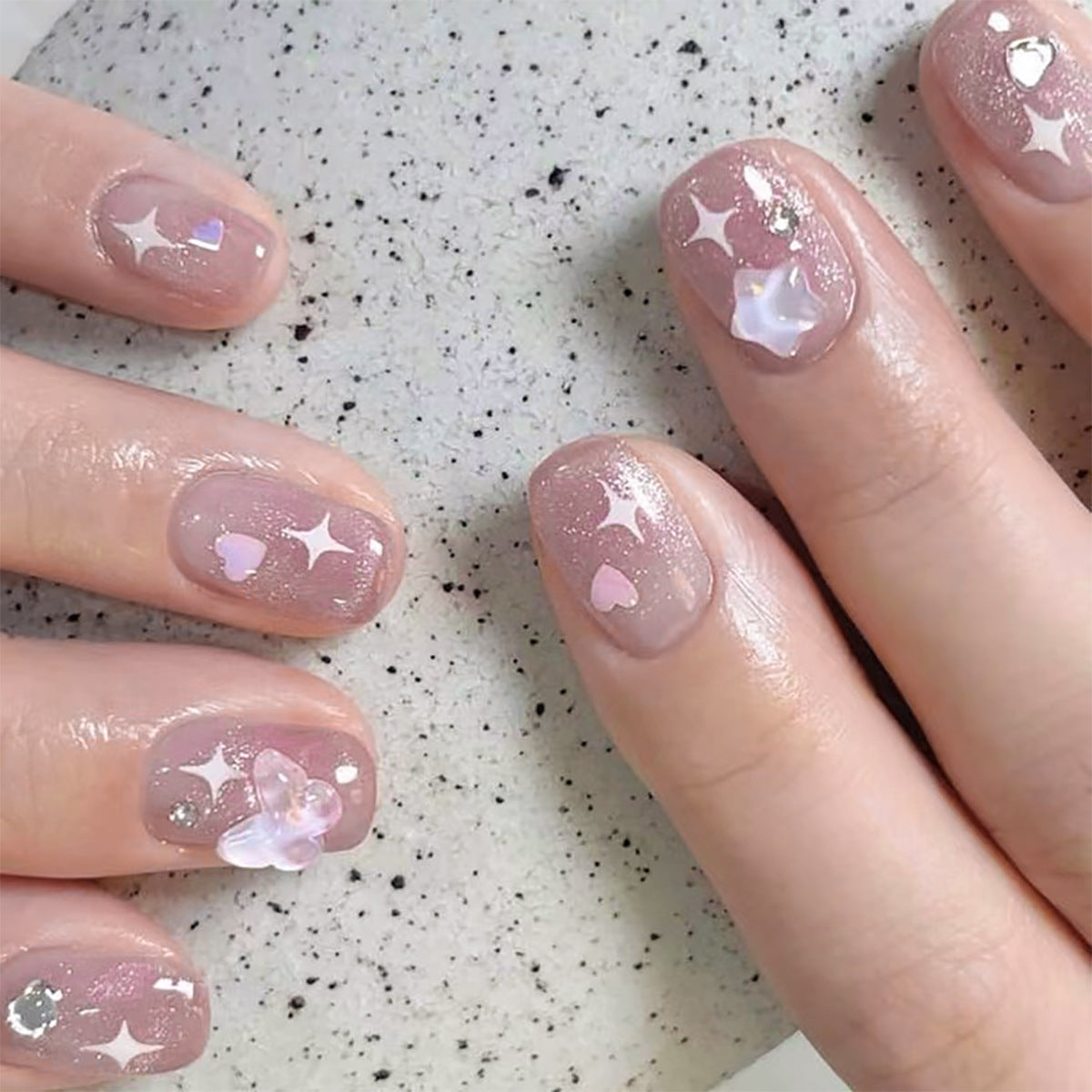 Valentine Designer Nail Set 10 Pieces