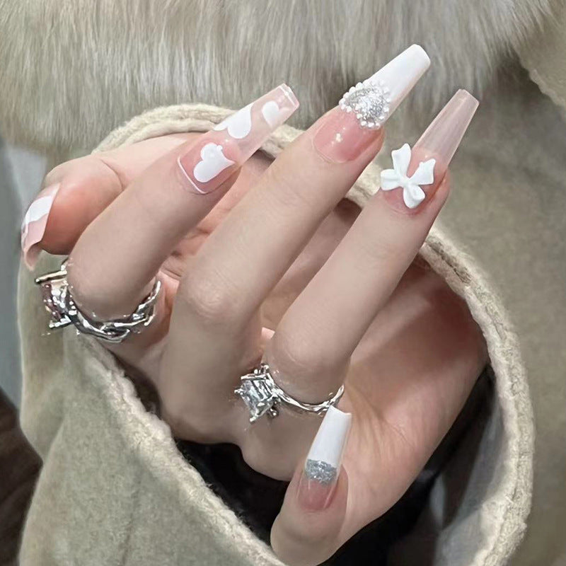Handcrafted Pearl Nail Set 10 Pieces