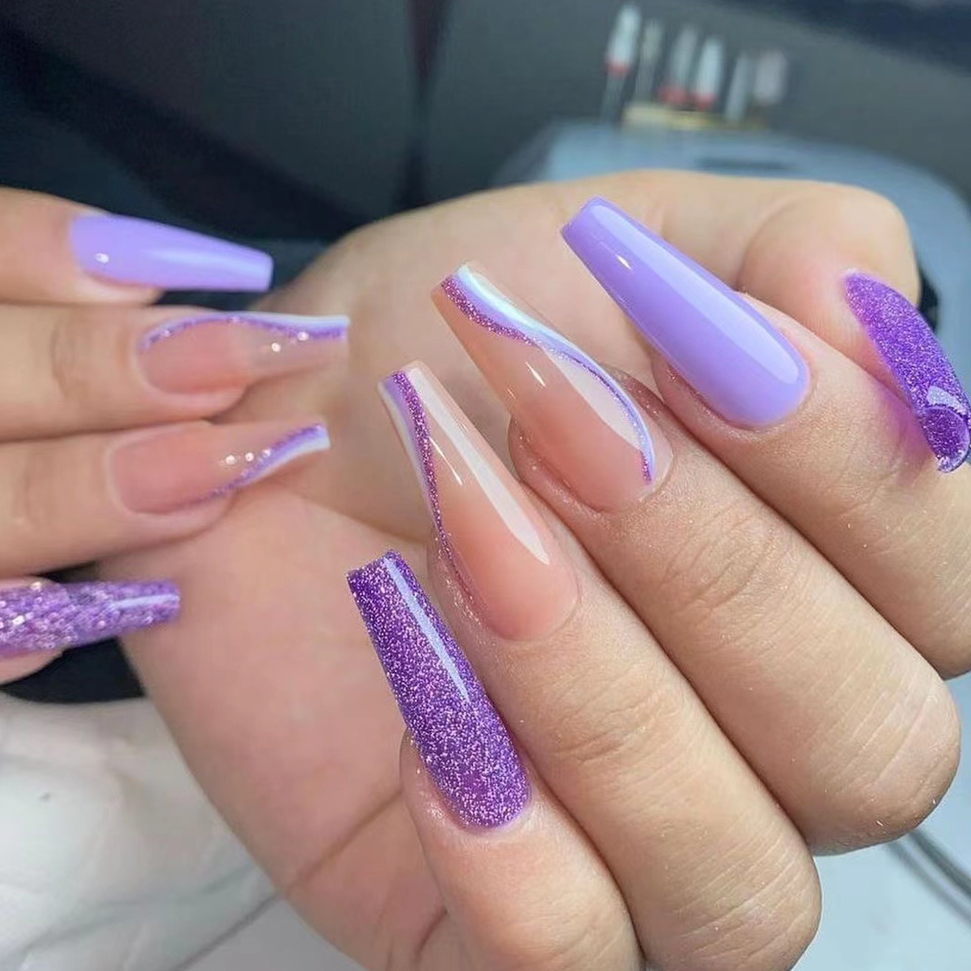 Bridal Fake Nails Set 10 Pieces