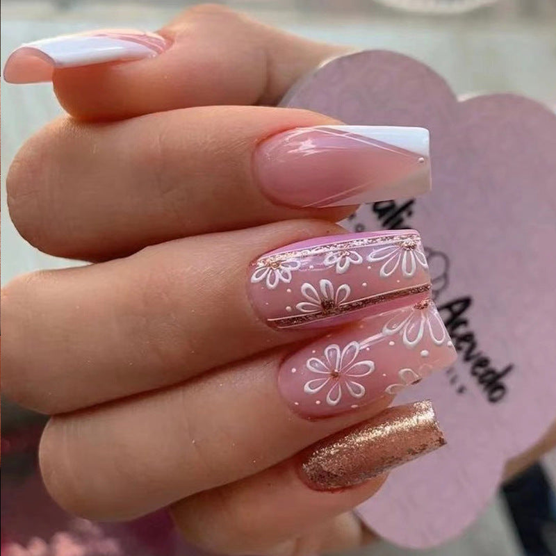 Vintage Press-On Nails 10 Pieces
