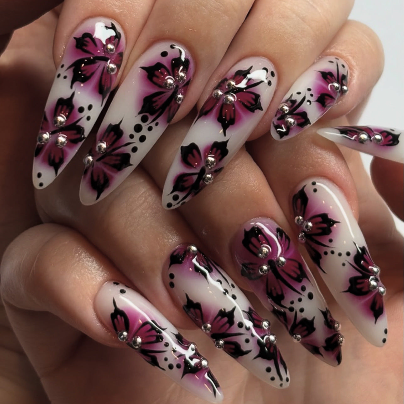 Summer Designer Nail Set 10 Pieces