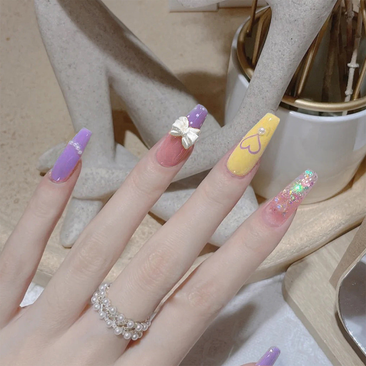 Luxury Fake Nails Set 10 Pieces