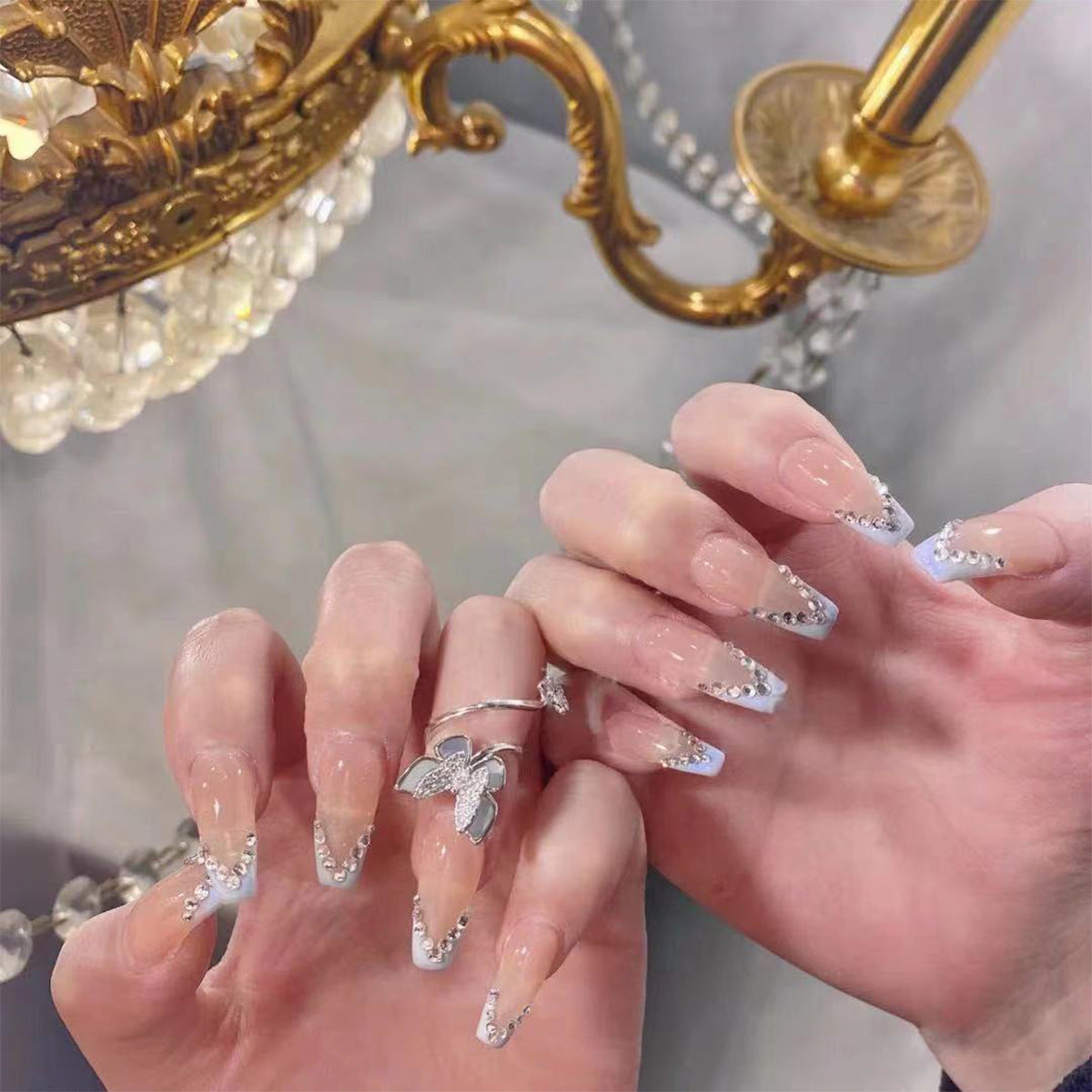Stunning Floral Nail Set 10 Pieces