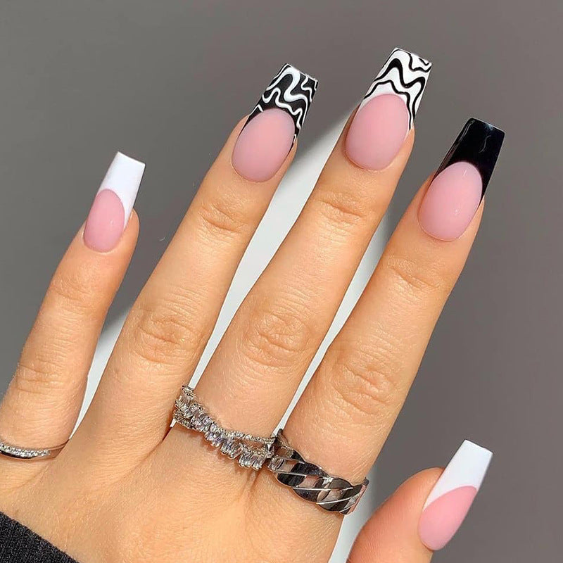 Stunning Abstract Nail Set 10 Pieces