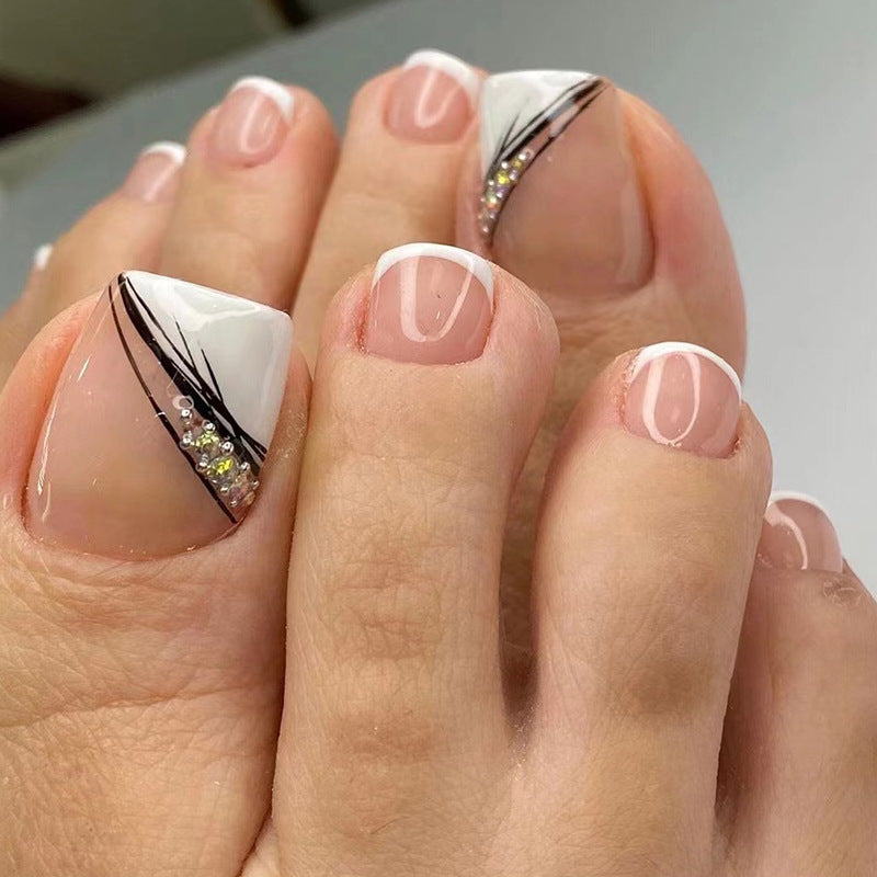 Crystal Fake Nails Set 10 Pieces