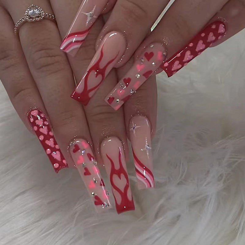 Beautiful Abstract Nail Set 10 Pieces