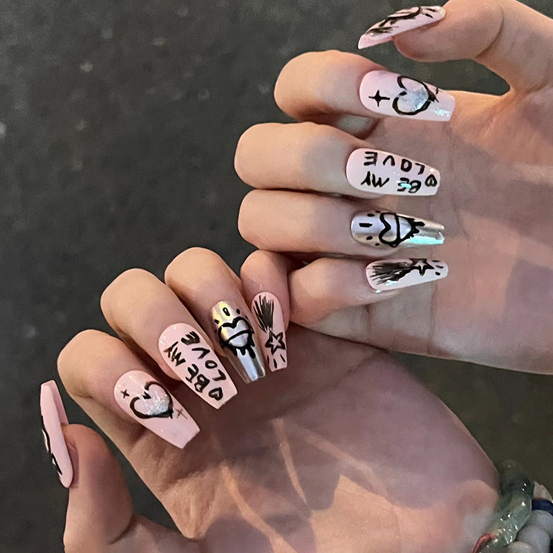 Nude Fake Nails Set 10 Pieces