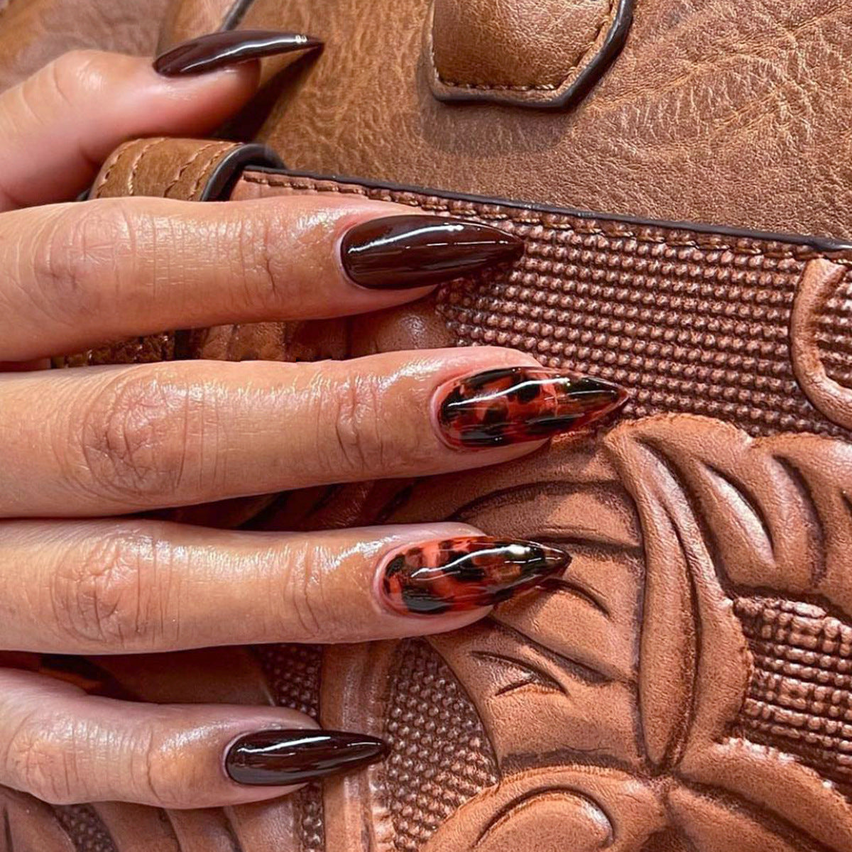 Summer Fake Nails Set 10 Pieces