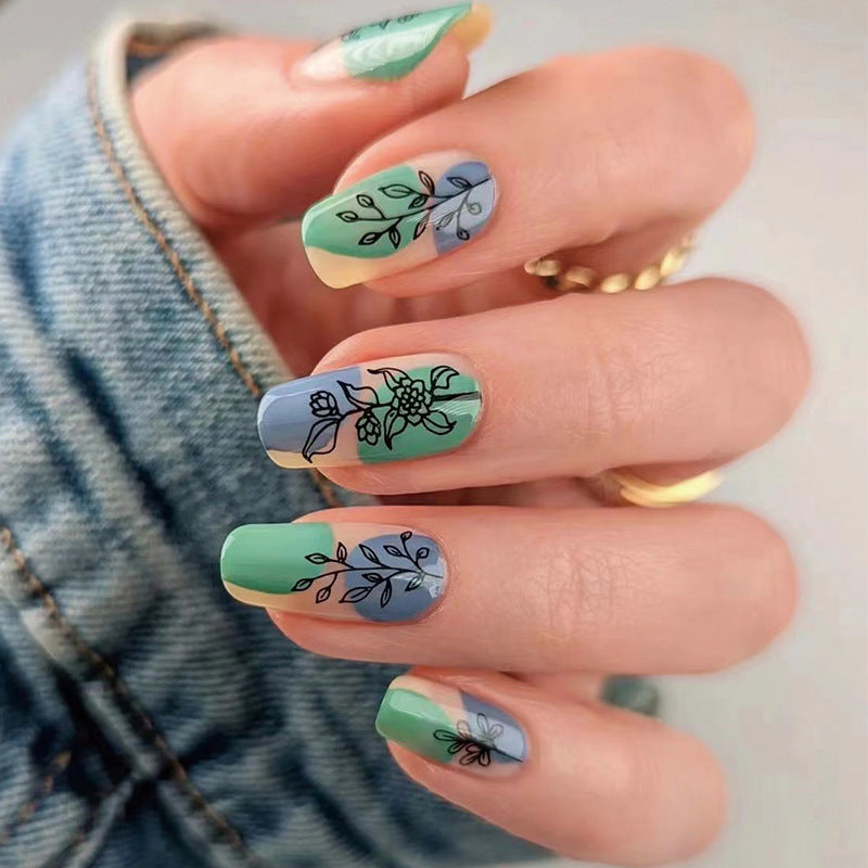 Beautiful Natural Nail Set 10 Pieces