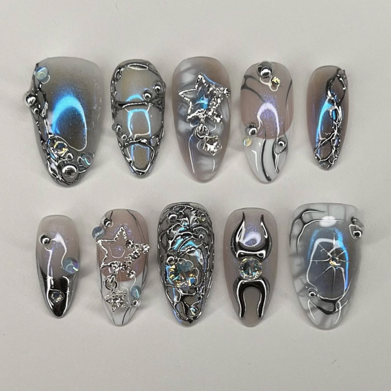 Stunning Classic Nail Set 10 Pieces