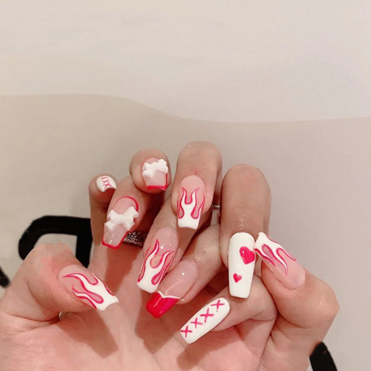 Autumn Designer Nail Set 10 Pieces