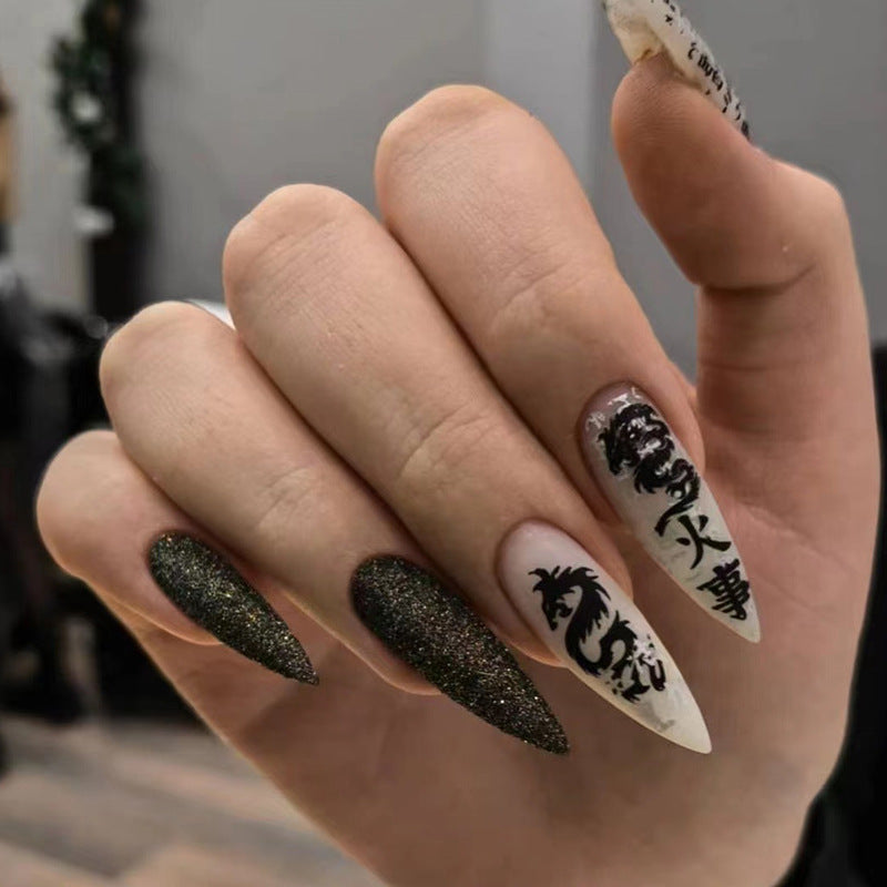 Artistic Fake Nails Set 10 Pieces