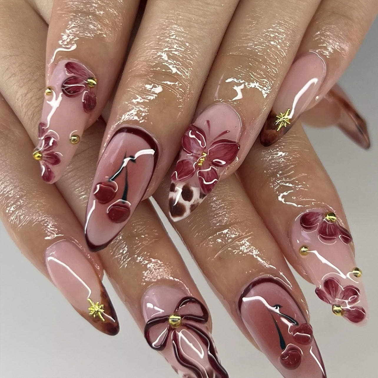 Classic Designer Nail Set 10 Pieces