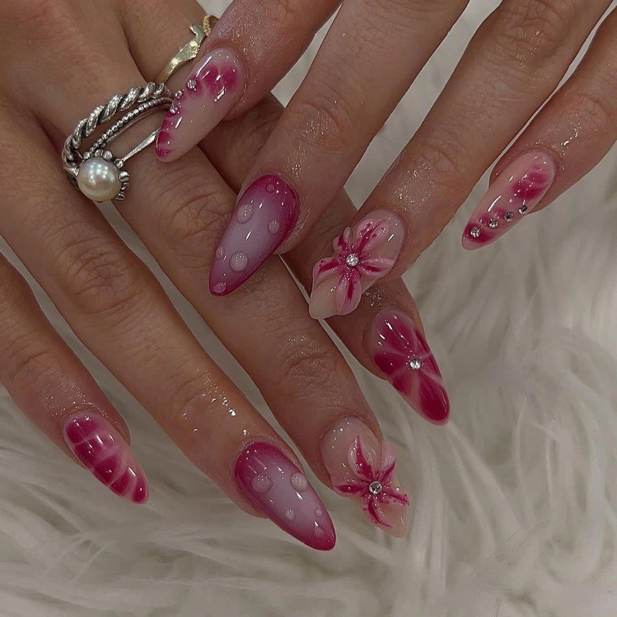 Bold Fake Nails Set 10 Pieces