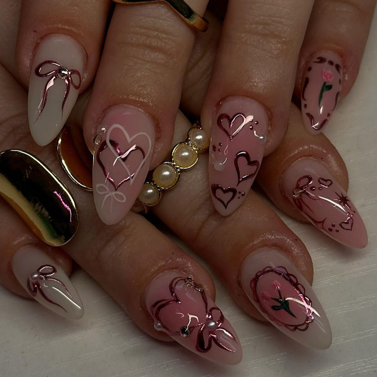Artistic Designer Nail Set 10 Pieces