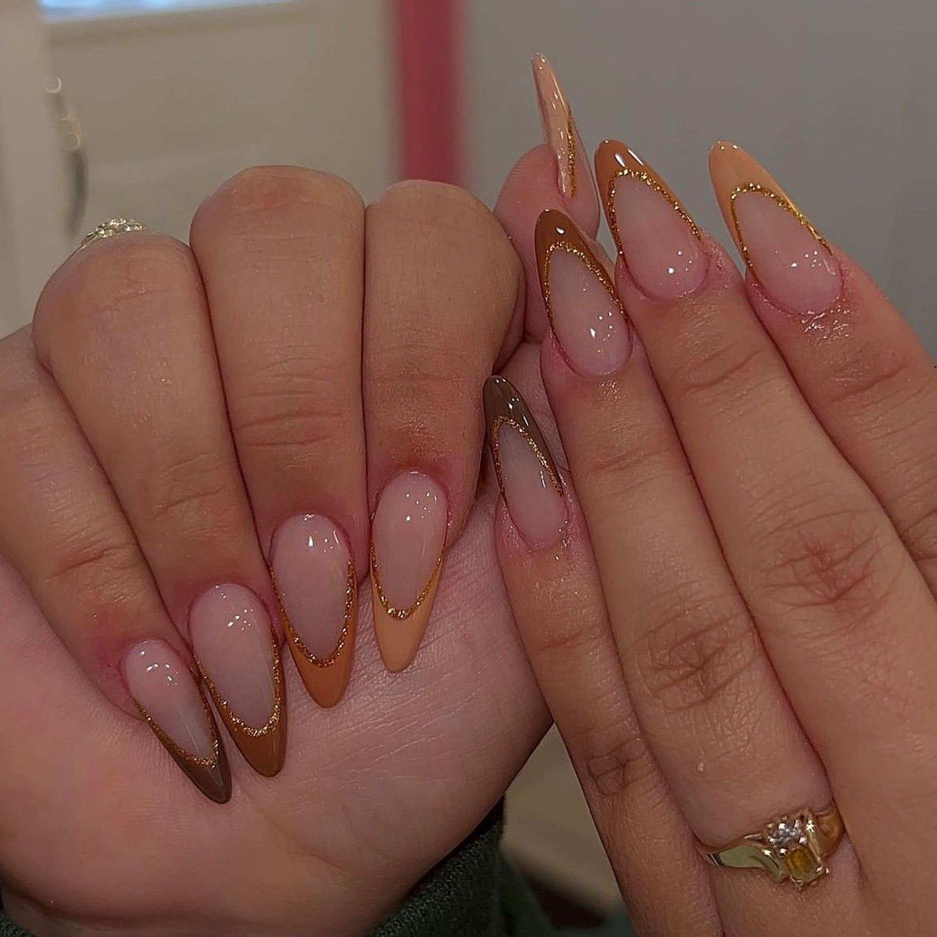 Spring Fake Nails Set 10 Pieces