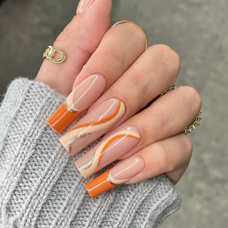 Abstract Designer Nail Set 10 Pieces