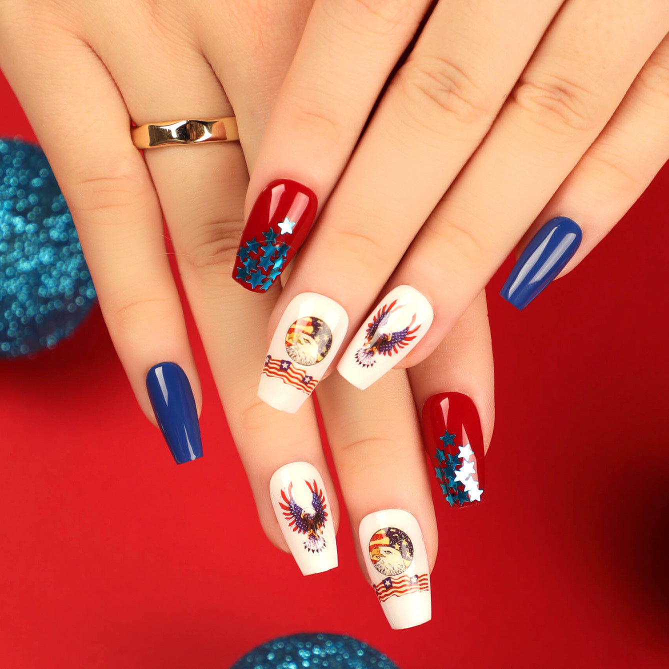 Bridal Press-On Nails 10 Pieces