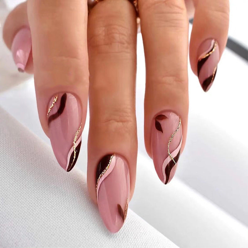 Nude Designer Nail Set 10 Pieces