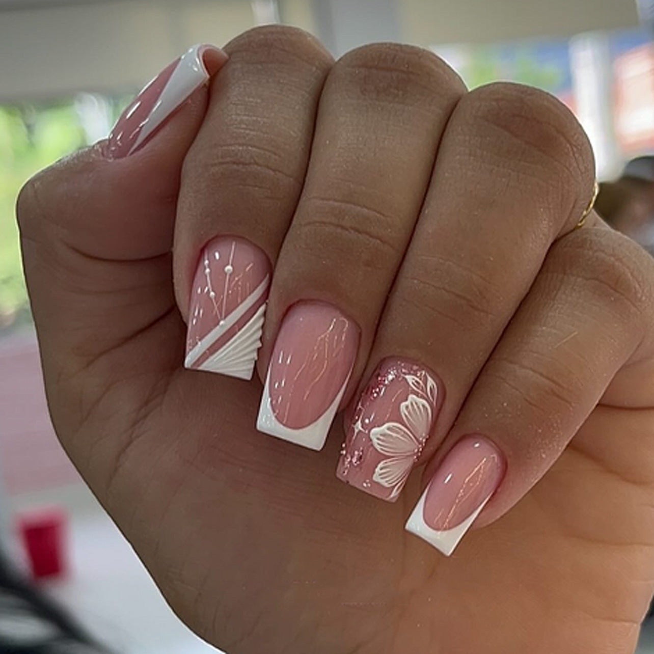 Glitter Designer Nail Set 10 Pieces