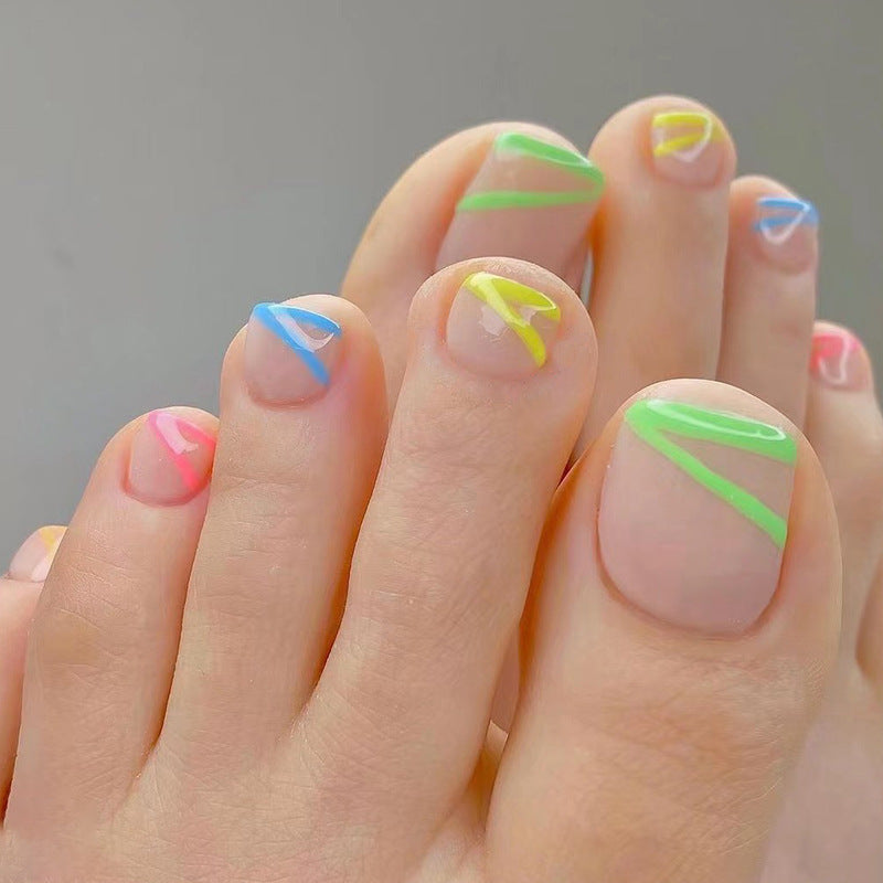 Abstract Press-On Nails 10 Pieces