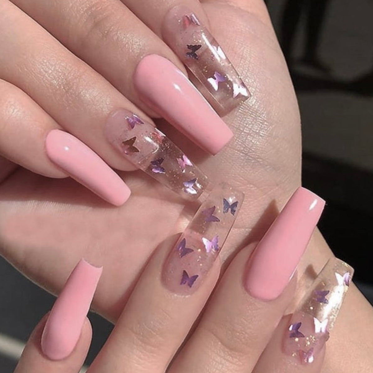 Floral Designer Nail Set 10 Pieces