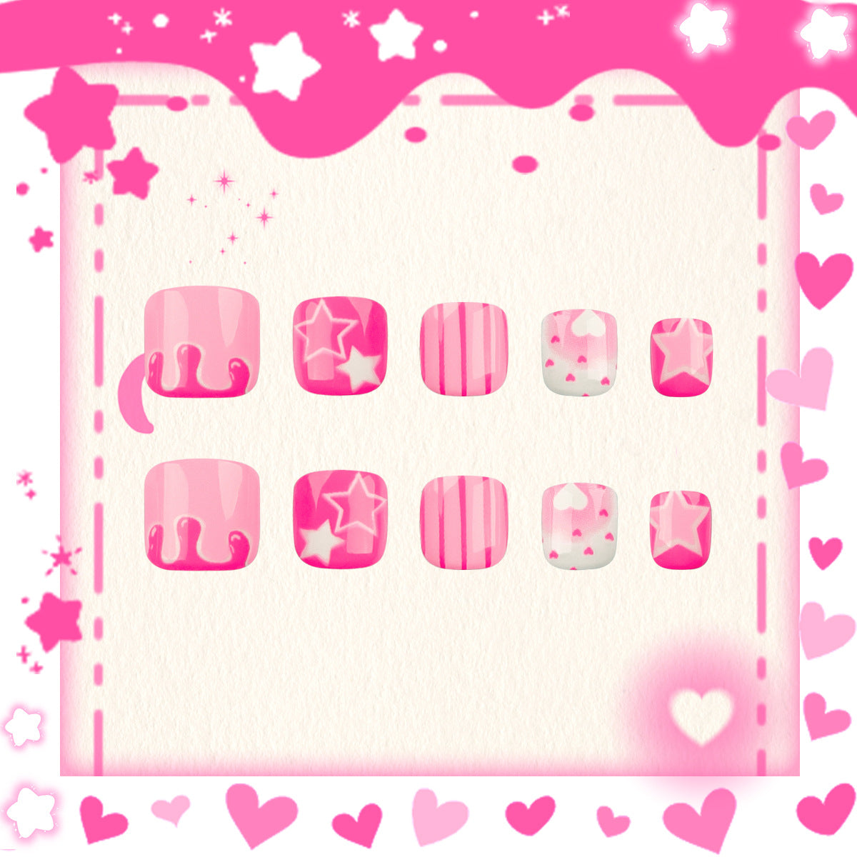 Beautiful Chic Nail Set 10 Pieces