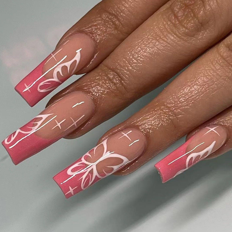 Stunning Glitter Nail Set 10 Pieces