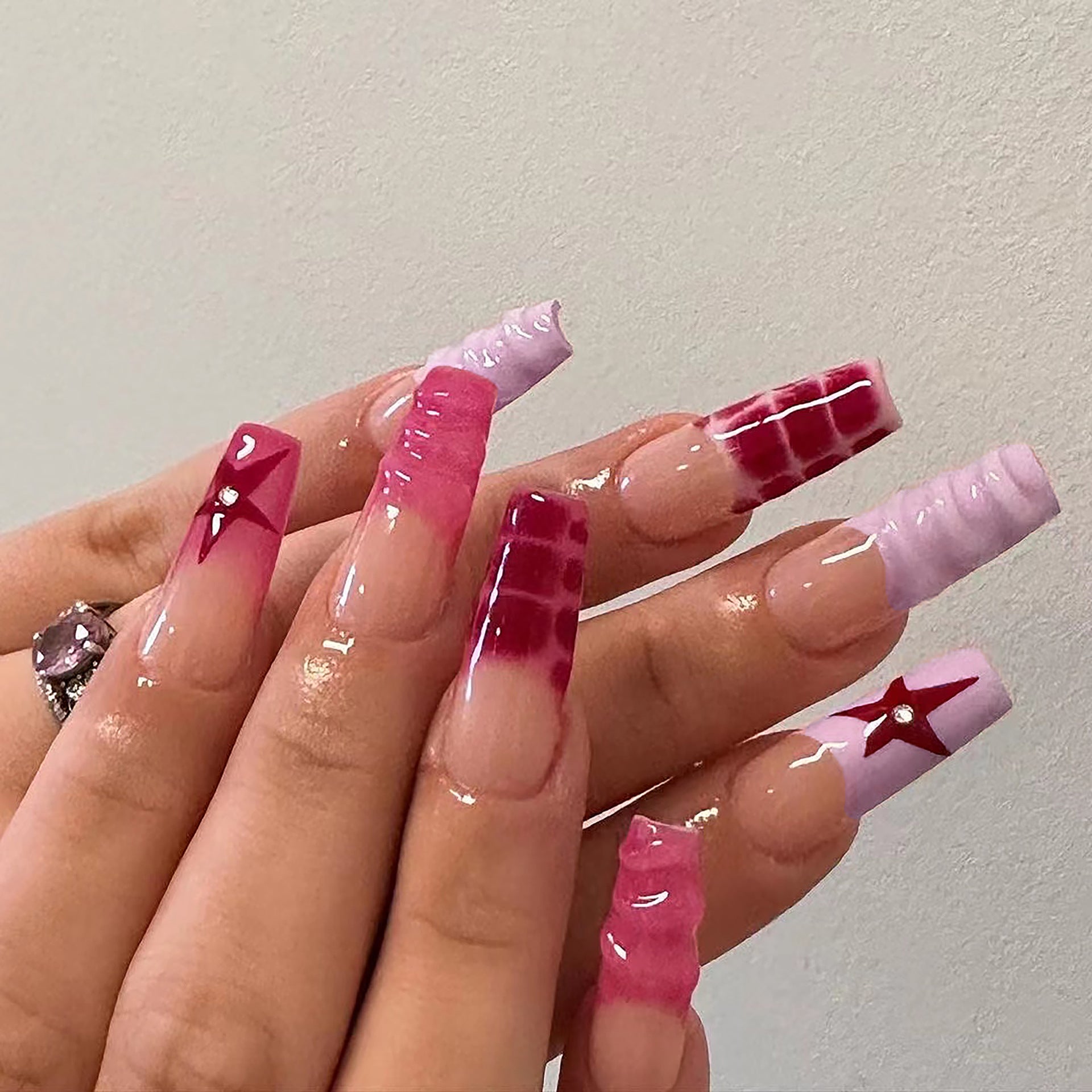 Matte Designer Nail Set 10 Pieces
