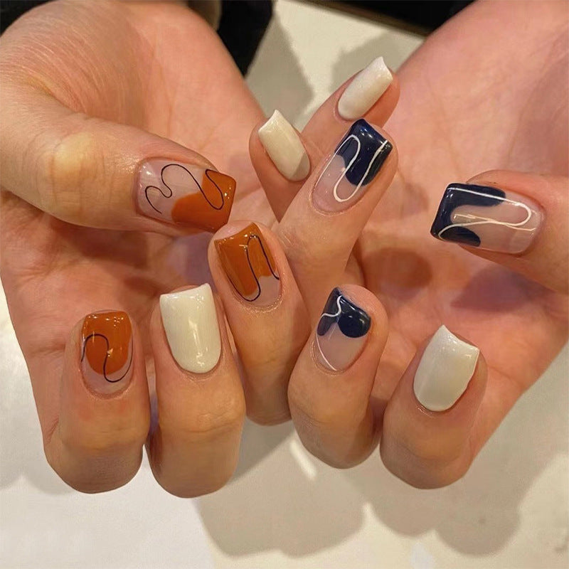 Glossy Press-On Nails 10 Pieces