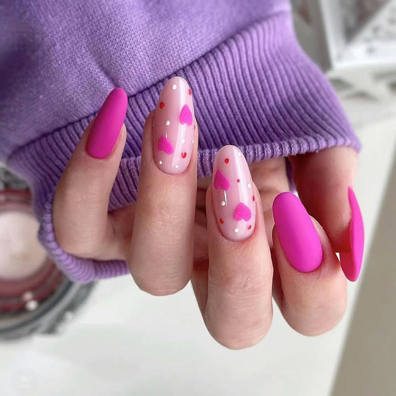 Natural Designer Nail Set 10 Pieces