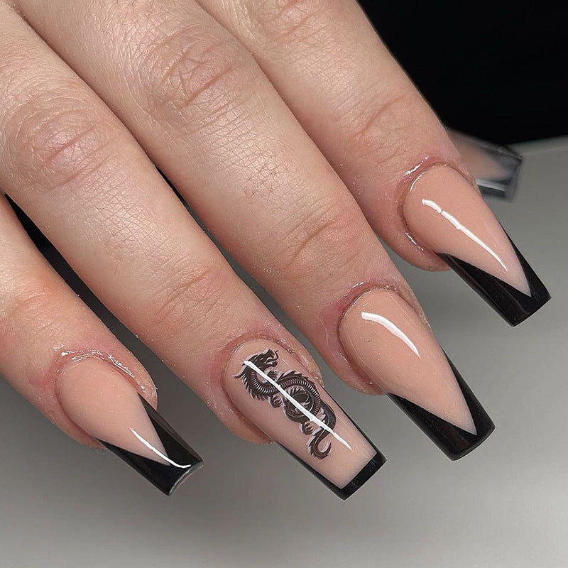 French Fake Nails Set 10 Pieces