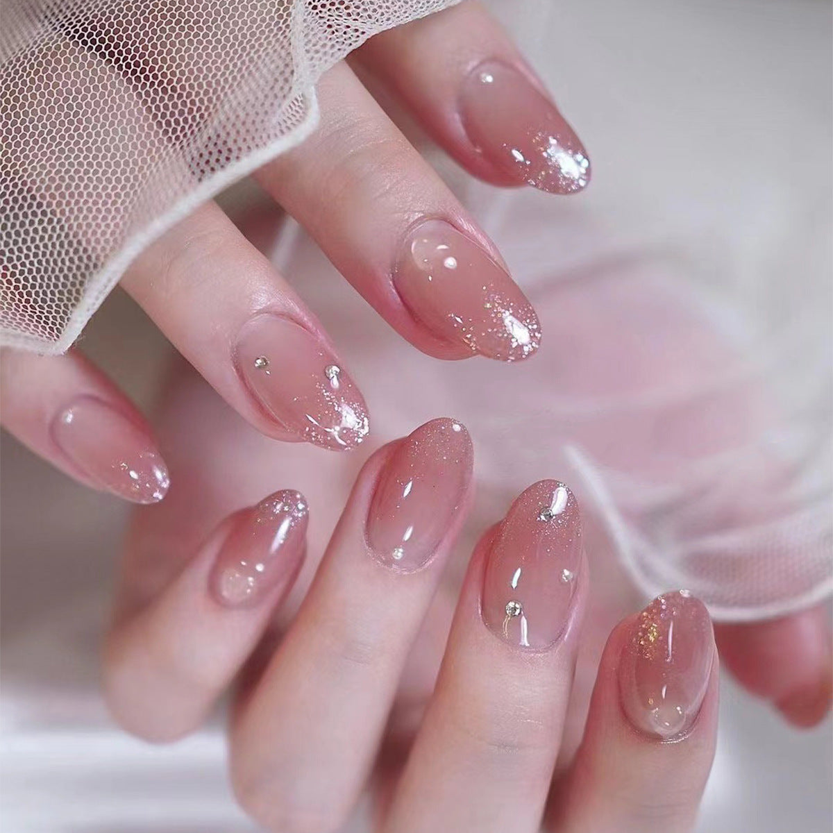Beautiful Winter Nail Set 10 Pieces
