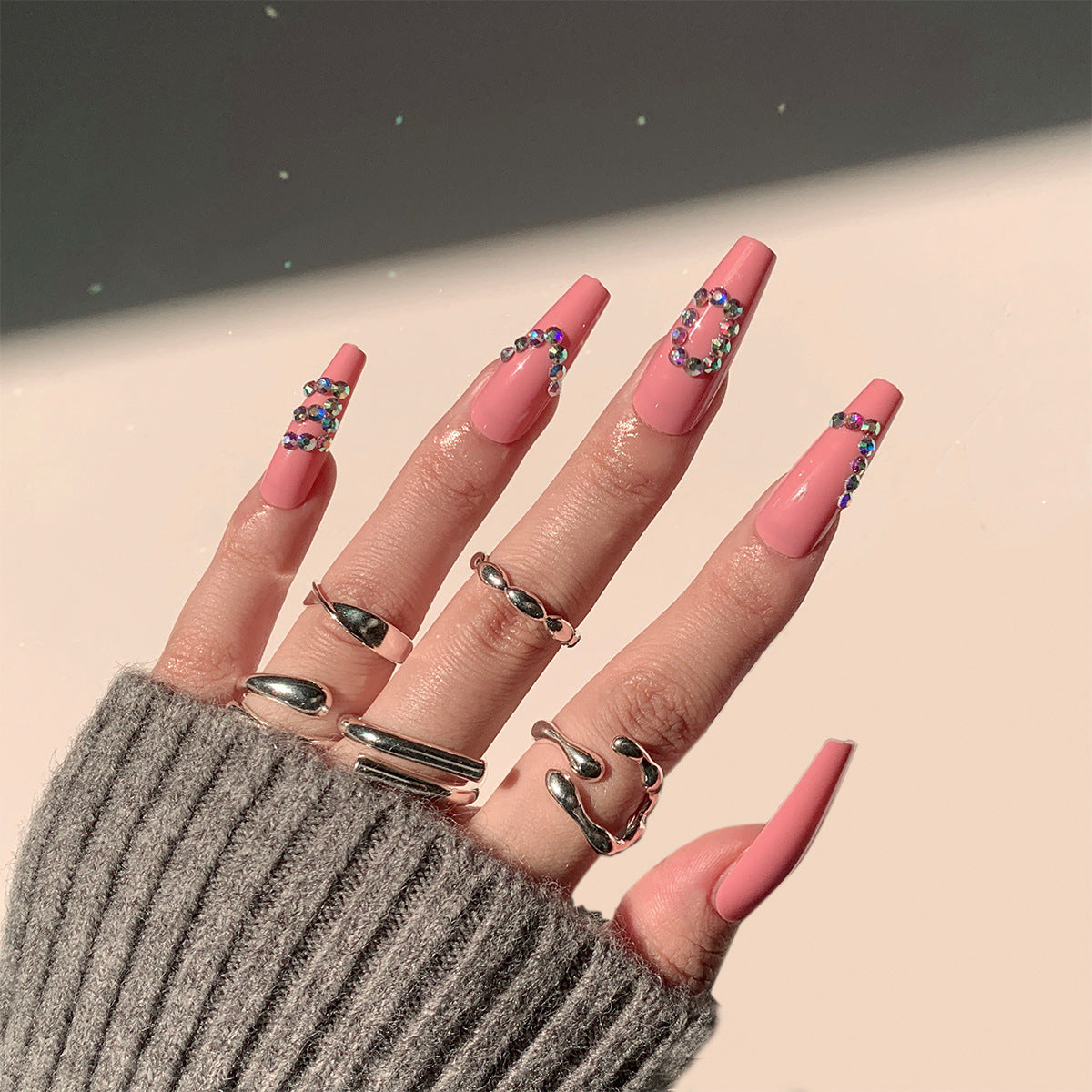 Natural Press-On Nails 10 Pieces