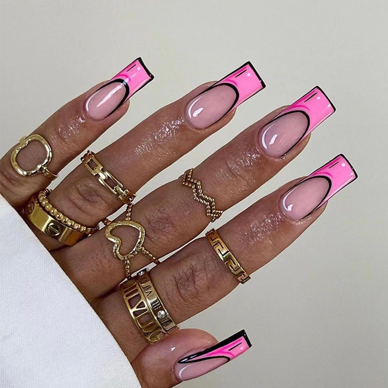 Beautiful Floral Nail Set 10 Pieces