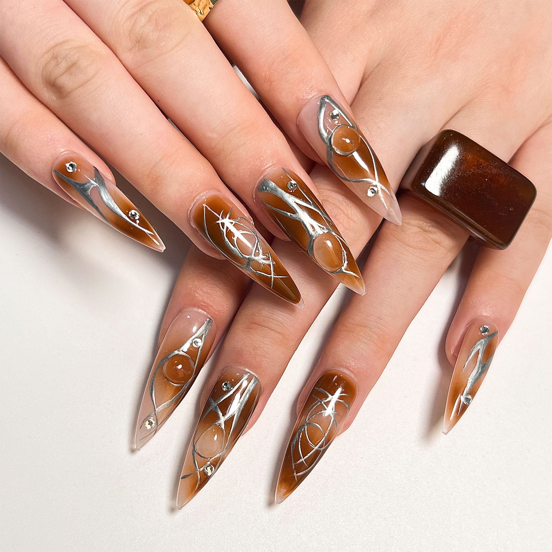 Valentine Press-On Nails 10 Pieces
