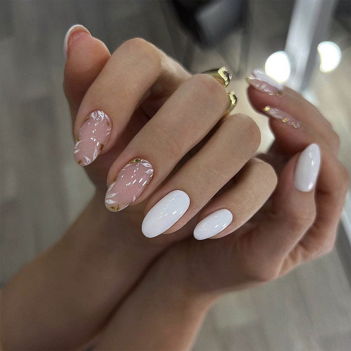Floral Nail Set 10 Pieces