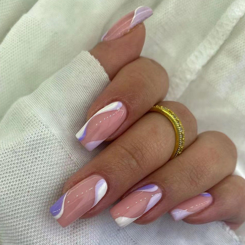 Abstract Press-On Nails 10 Pieces