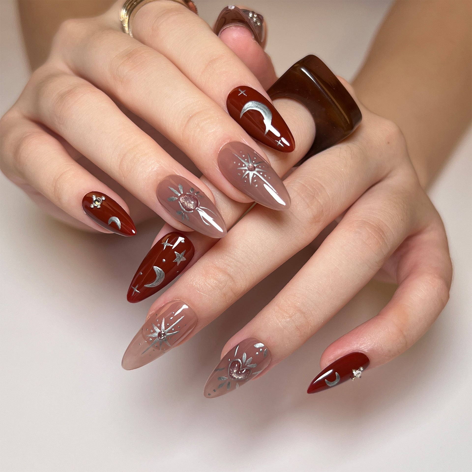 Stunning Nude Nail Set 10 Pieces