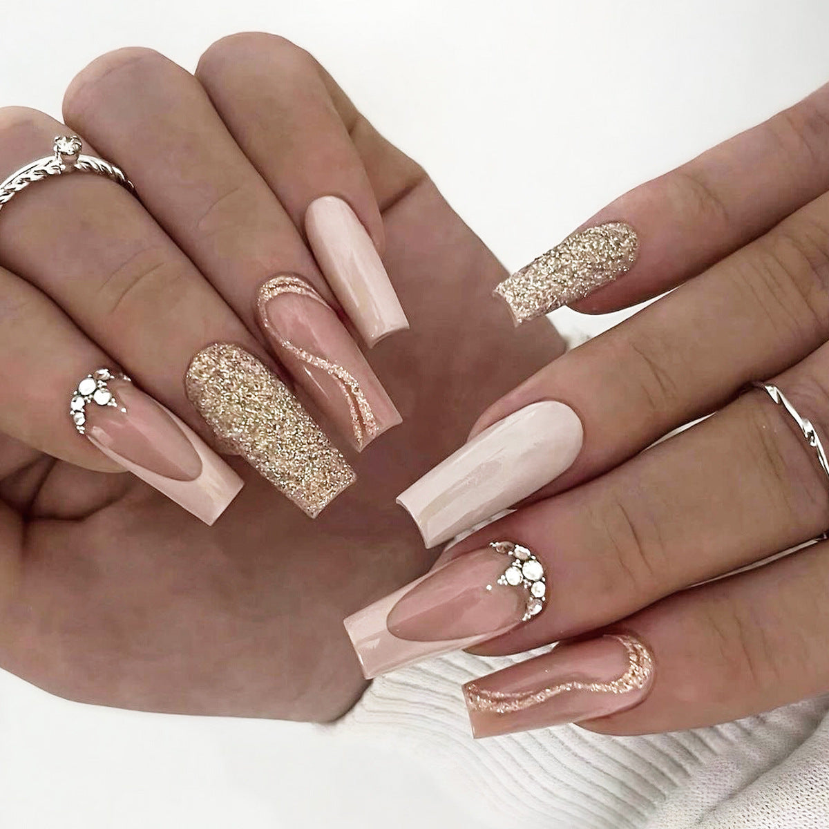 Sparkle Nail Set 10 Pieces