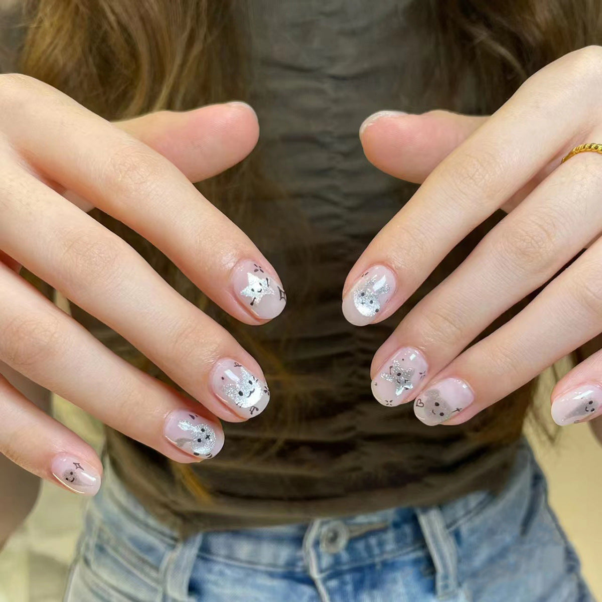 Artistic Press-On Nails 10 Pieces