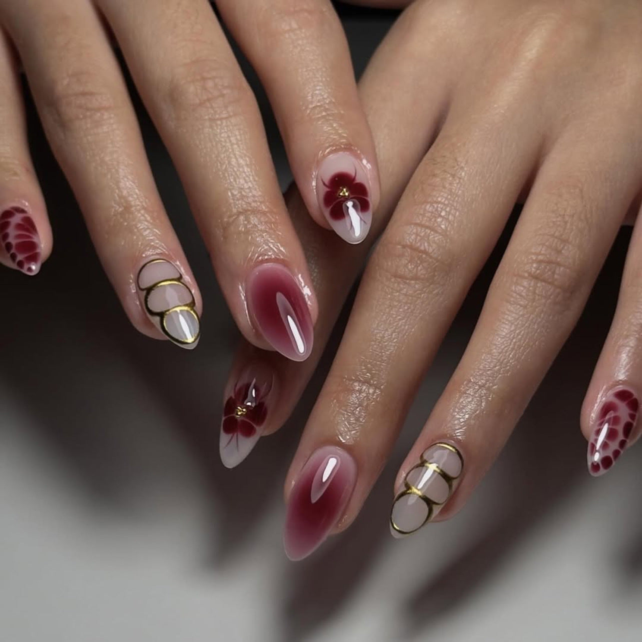 Autumn Designer Nail Set 10 Pieces