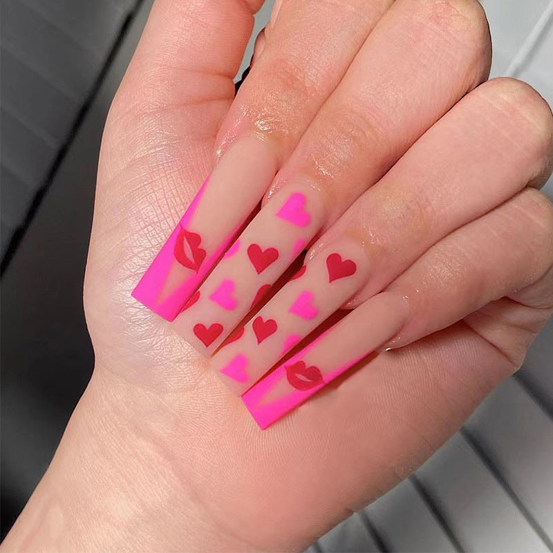 Valentine Nail Set 10 Pieces