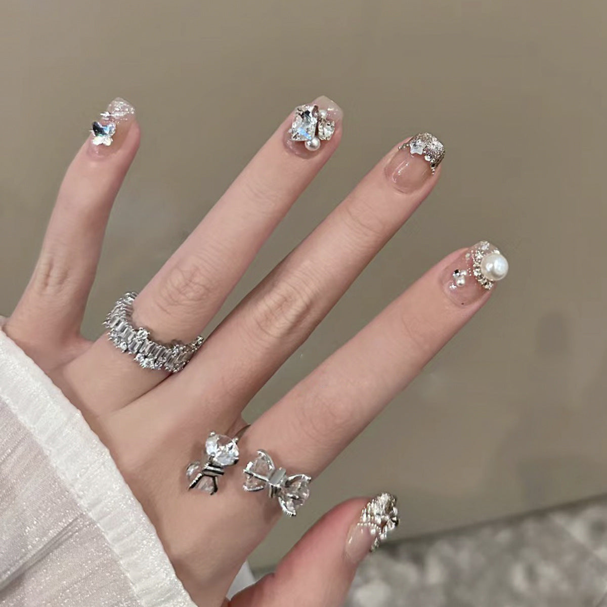 Marble Press-On Nails 10 Pieces
