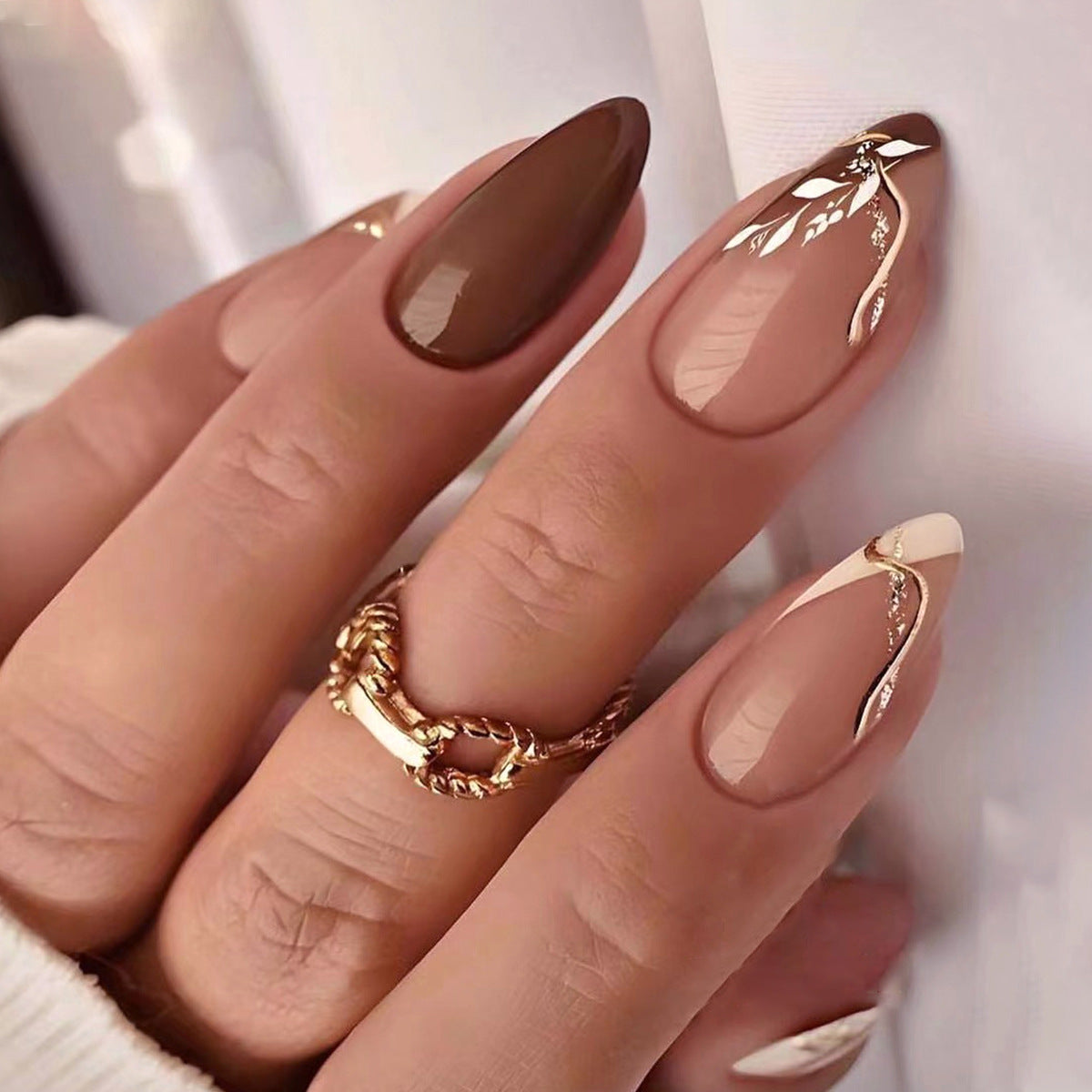 Valentine Fake Nails Set 10 Pieces