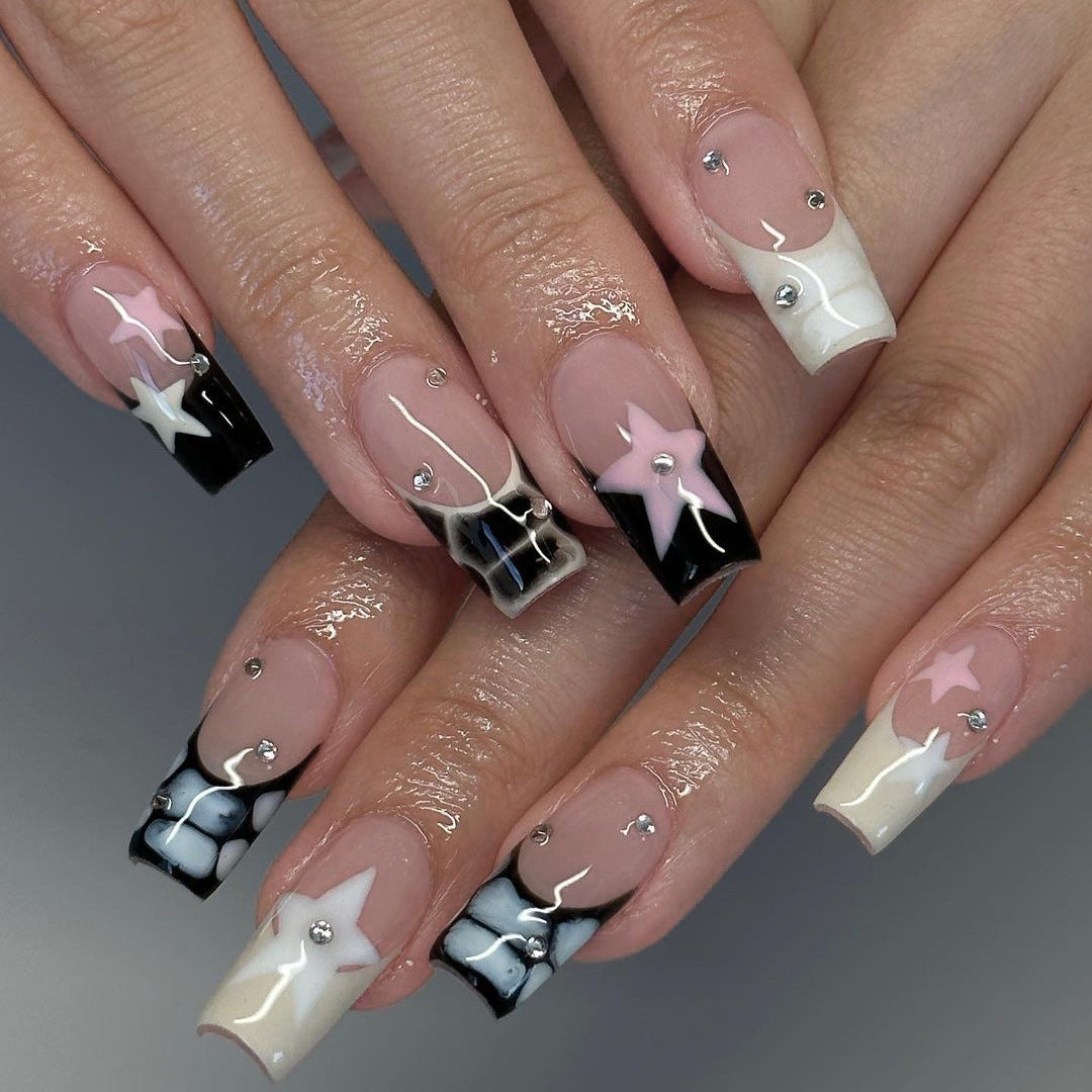 Handcrafted Bohemian Nail Set 10 Pieces
