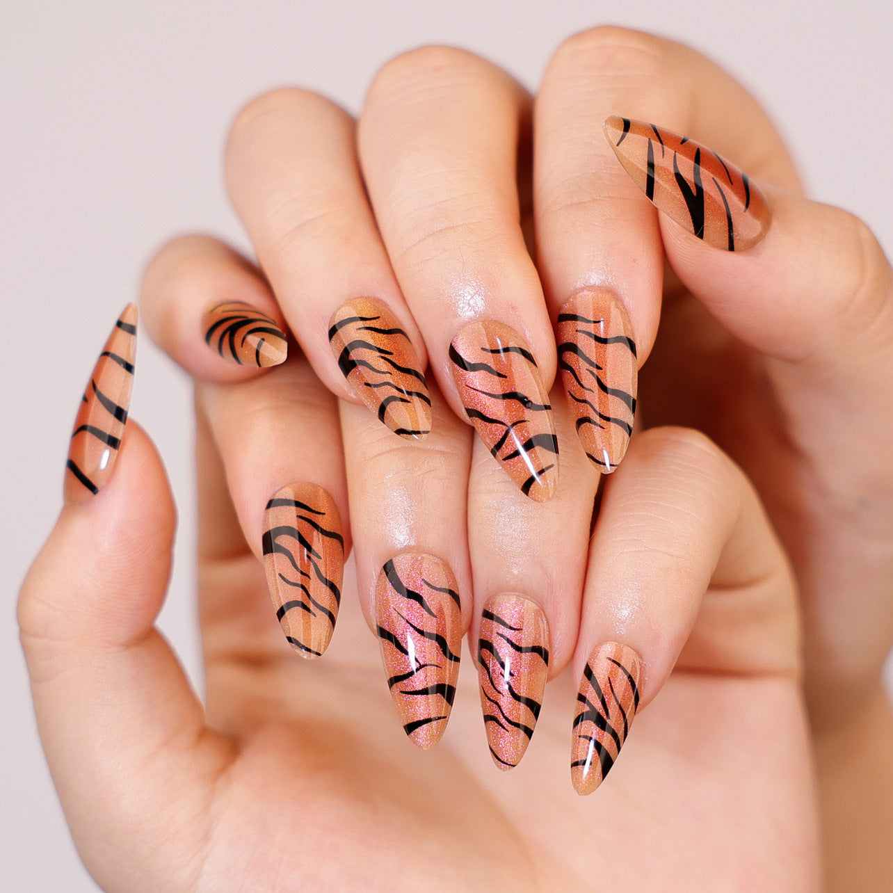 Stunning Glossy Nail Set 10 Pieces