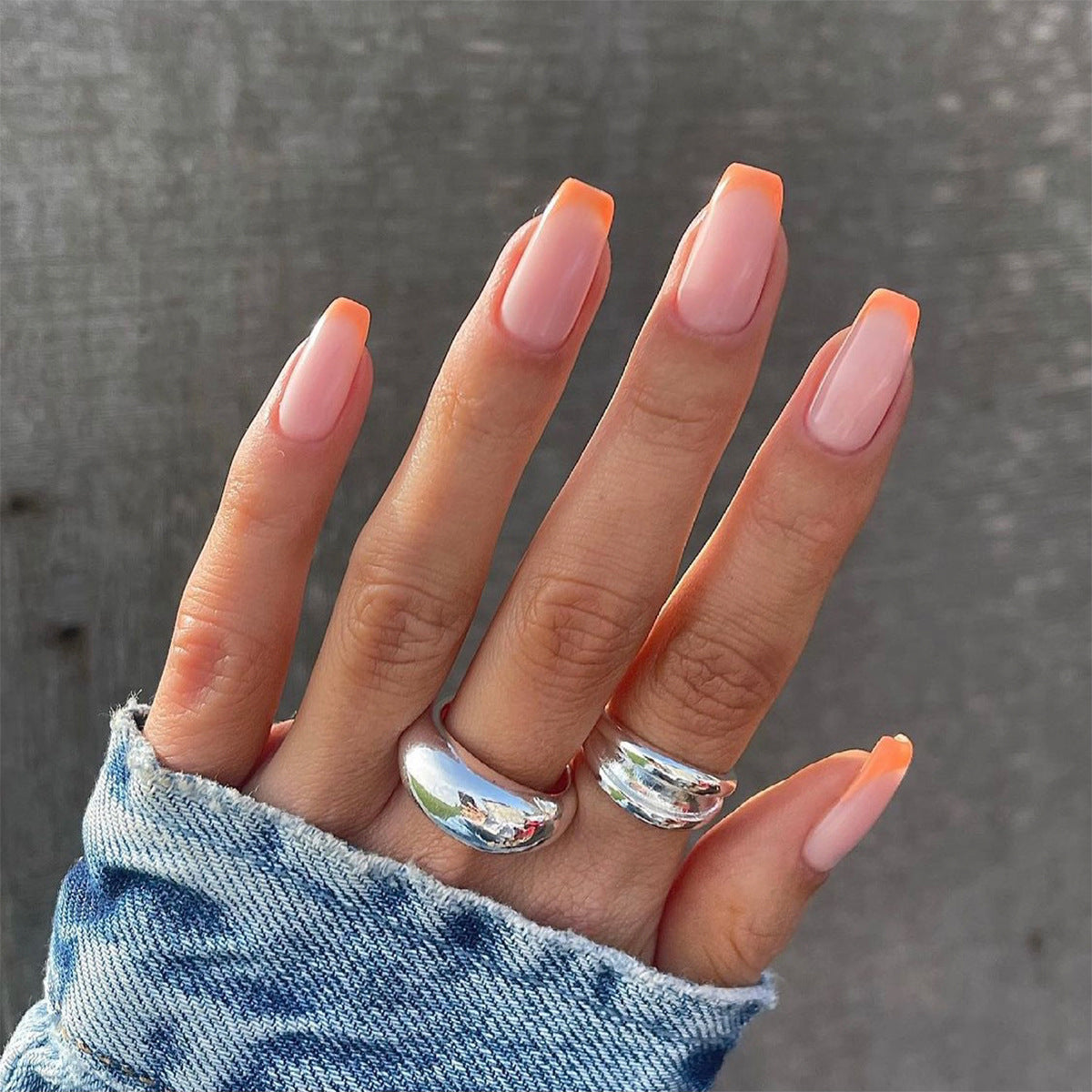 Geometric Fake Nails Set 10 Pieces