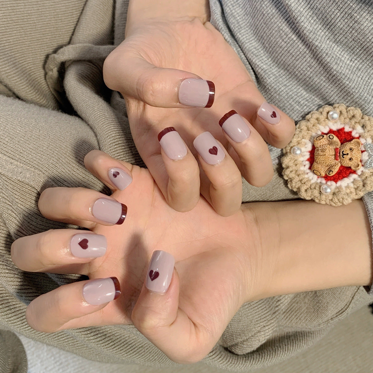 Sparkle Fake Nails Set 10 Pieces