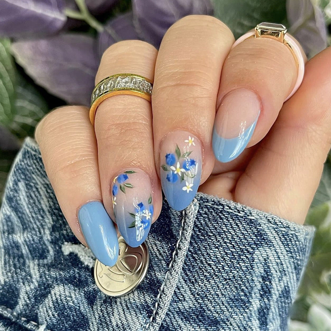 Abstract Fake Nails Set 10 Pieces